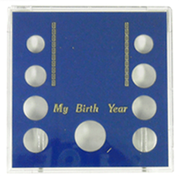 My Birth Year 9 Coin Capital Plastics Coin Holder Blue Galaxy Galaxy My Birth Year 9 Coin Capital Plastics Coin Holder Blue Galaxy, Capital, GA9BY