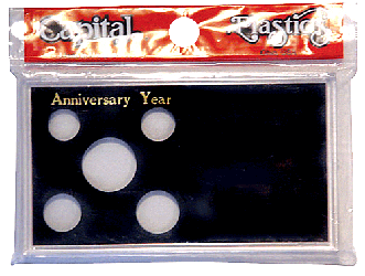 Anniversary Year Capital Plastics Coin Holder Black Meteor