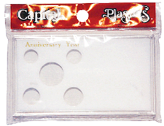 Anniversary Year Capital Plastics Coin Holder White Meteor