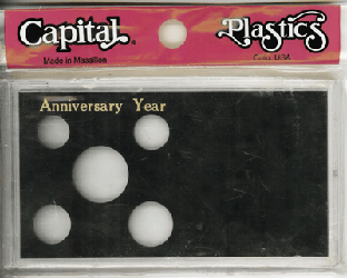 Anniversary ASE Capital Plastics Coin Holder Black Meteor