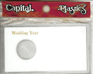 Wedding Year ASE Capital Plastics Coin Holder White Meteor