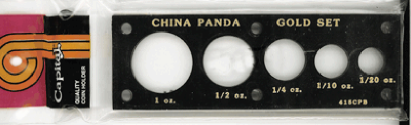 Chinese Panda Gold Set  2x6