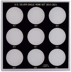 Capital Plastics US Silver Eagle Year Set 2013-2021