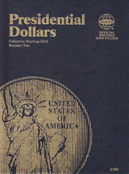 Whitman Presidential Dollars Coin Folder 2012 - 2016