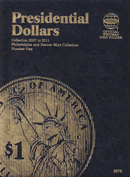 Whitman Presidential Dollars Coin Folder P&D 2007 - 2011