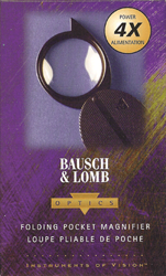 Bausch & Lomb 812354 Folding Pocket Magnifier, Single-Lens Model