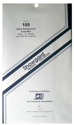 Showgard Stamp Mounts 105x264mm Black