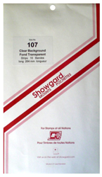 Showgard Stamp Mounts 107x264mm Clear