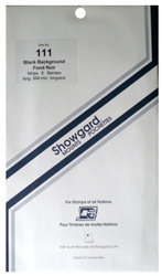 Showgard Stamp Mounts 111x264mm Black