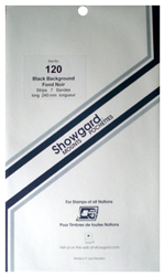 Showgard Stamp Mounts 120x240mm Black