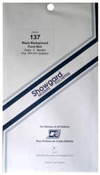 Showgard Stamp Mounts 137x264mm Black