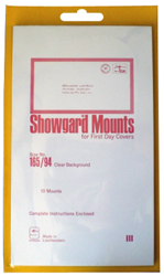 165/94 Showgard Mounts for First Day Covers (Clear) First Day Cover, Showgard, stamp mounts, 165/94