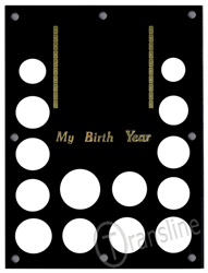 Capital Plastics My Birth Year Set Holder My Birth Year Set Holder, 459BY Black