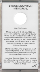 Capital Plastics Stone Mountain Comm. Half Dollar Stone Mountain Comm. Half, MASMM