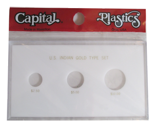 Capital Plastics United States Indian Gold Type Set - White