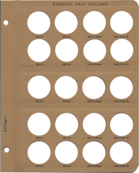 Kennedy Half Dollar Vol 2, P&D with proof Replacement Page 1