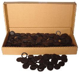 15mm Air Tite Black Rings - Bulk Pack 250