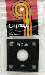 Mercury Dime Capital Plastics Coin Holder 144 Black 2x2