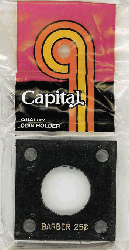 Barber Quarter Capital Plastics Coin Holder 144 Black 2x2