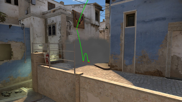 Mirage Short Smoke from T Spawn