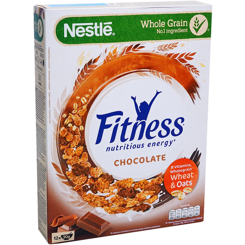 Nestle Fitness Корнфлейкс шоколад Fitnes 375 г
