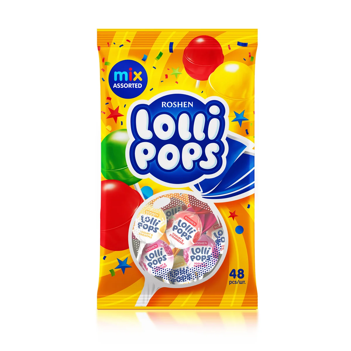 ROSHEN Близалки Lollypops Cocktail 920 г