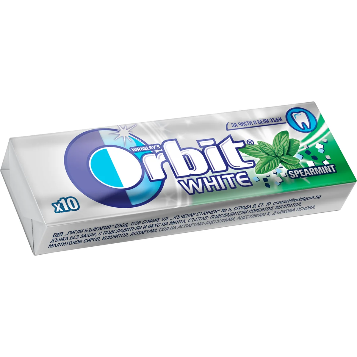 ORBIT Дъвки мента 10 бр 14 г