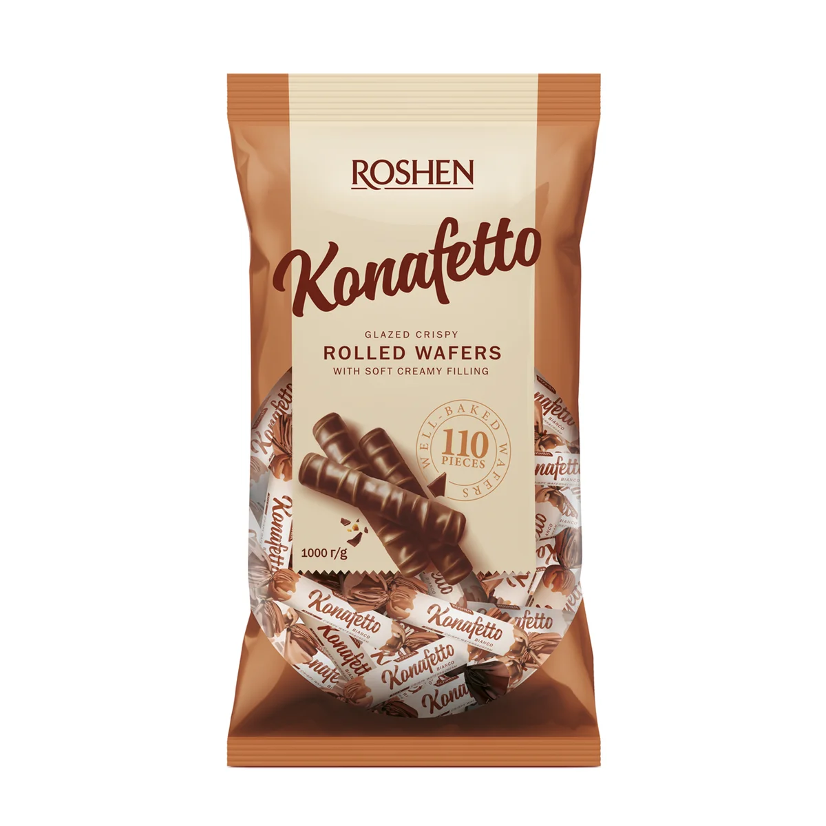 Konafetto Вафлени пурички Bianco 1 кг