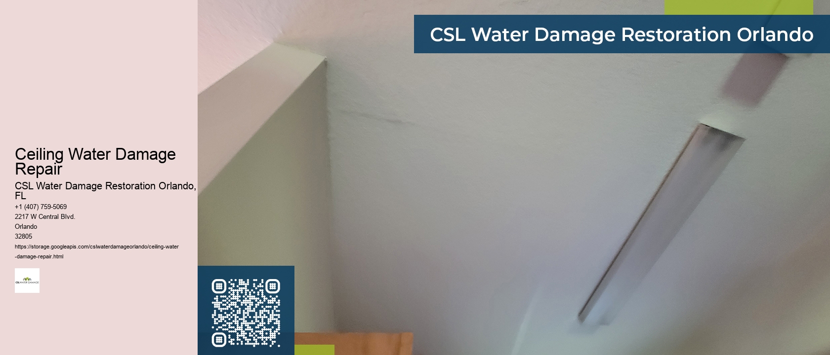 Ceiling Water Damage Repair