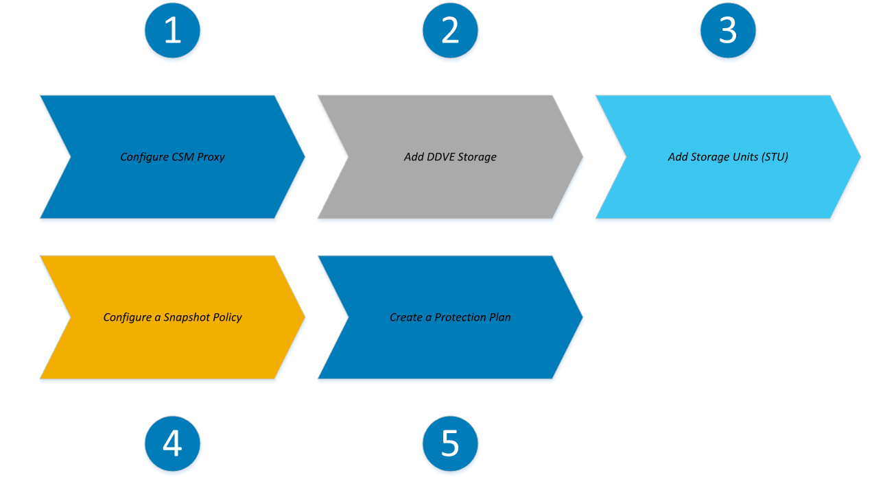 High level steps for integrating CSM with DDVE