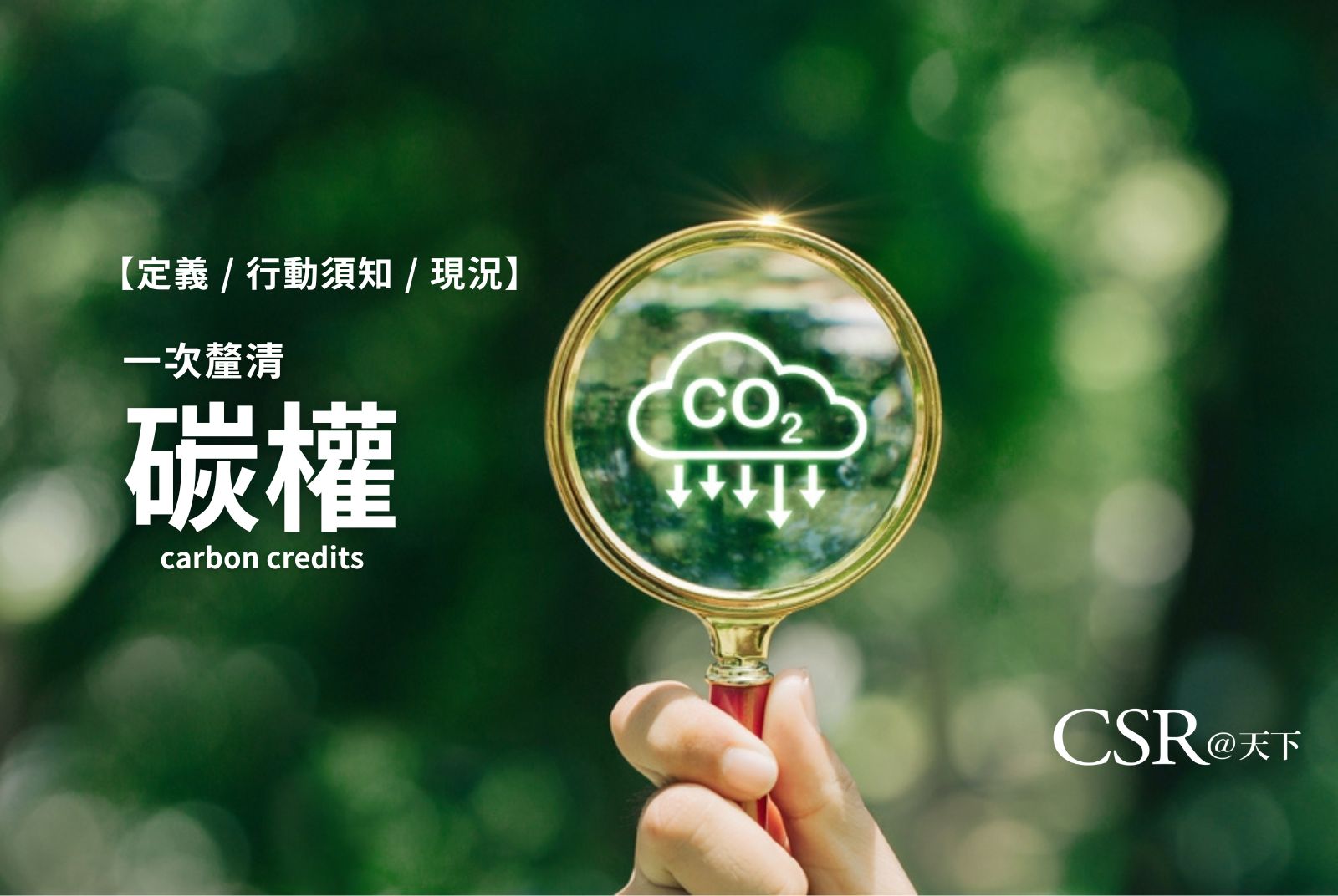 碳權交易所正式掛牌、CBAM十月試行 碳權是什麼？如何碳交易？ - CSR@天下