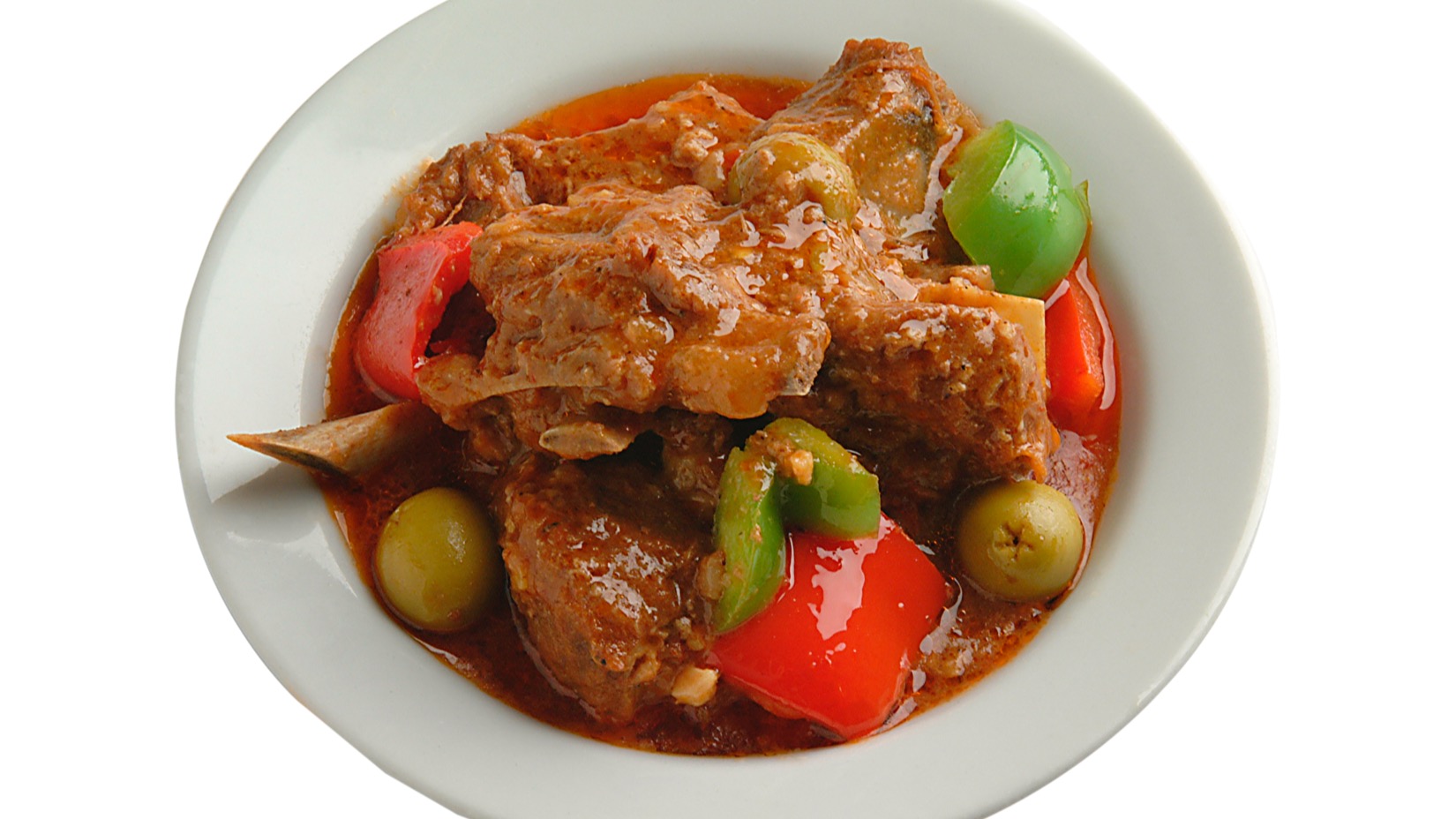 Beef Kaldereta with Rice.