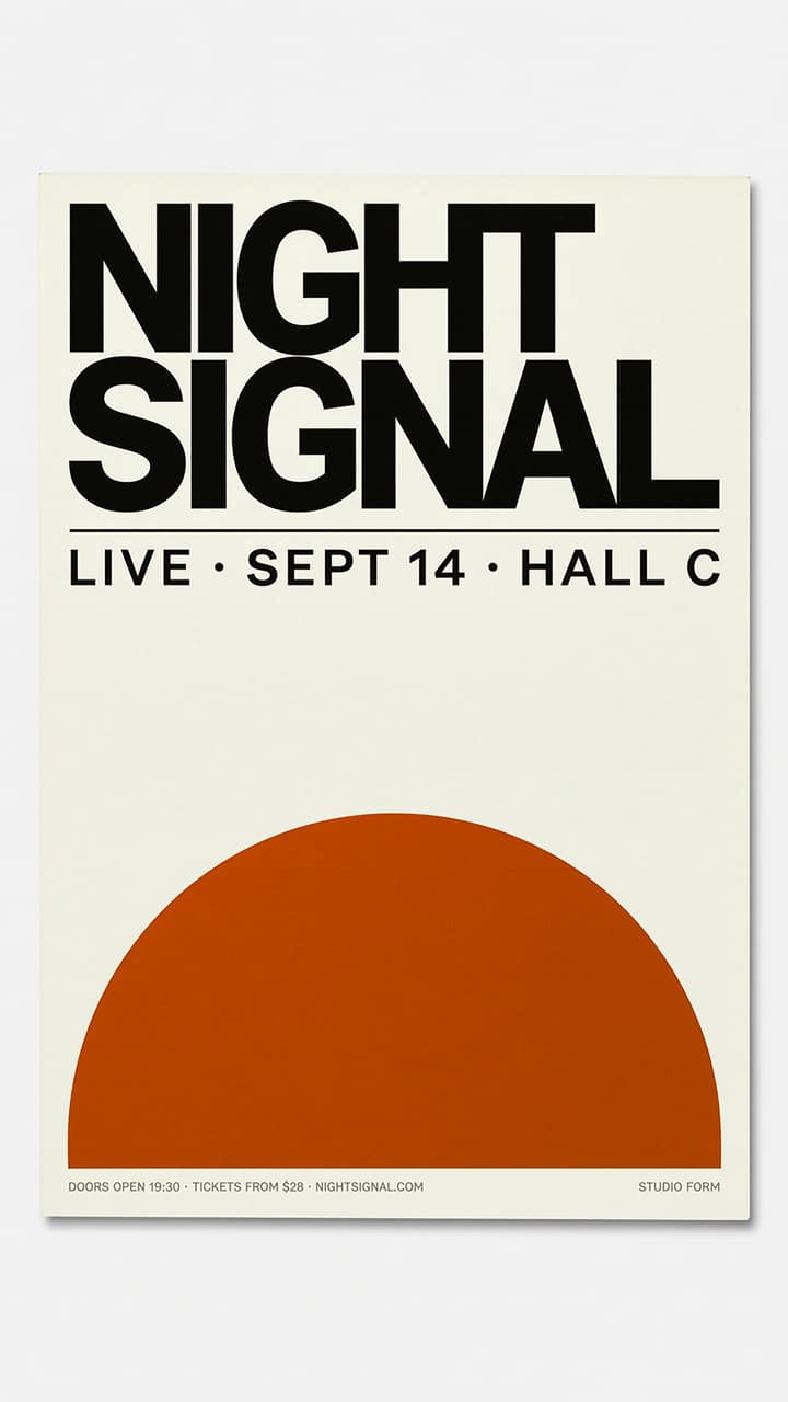 Typographic poster sample generated with Wan 2.7 Pro