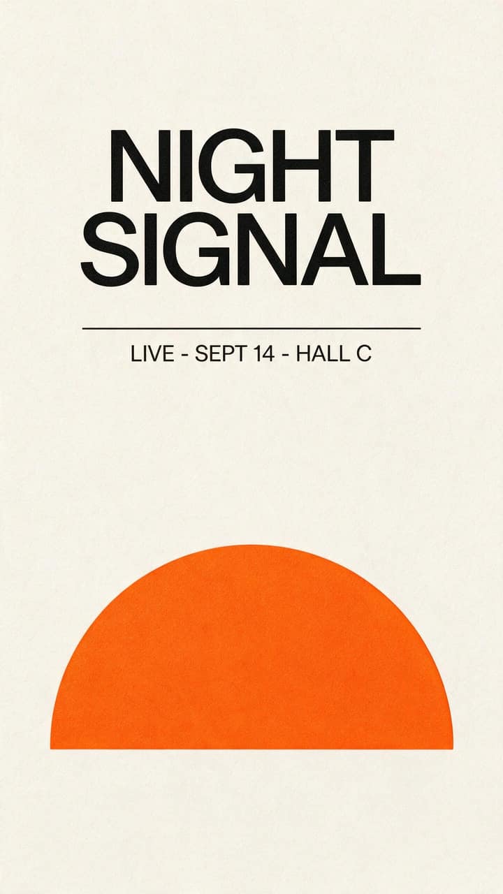 Typographic poster sample generated with Seedream 5 Pro