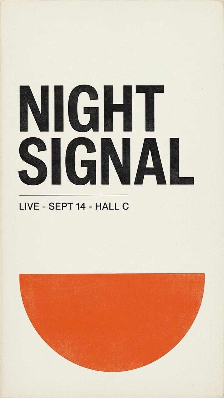 Typographic poster sample generated with MAI-Image 2.6
