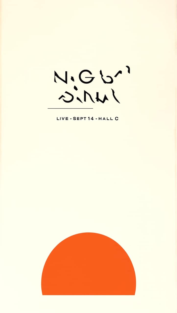 Typographic poster sample generated with Iris-3B