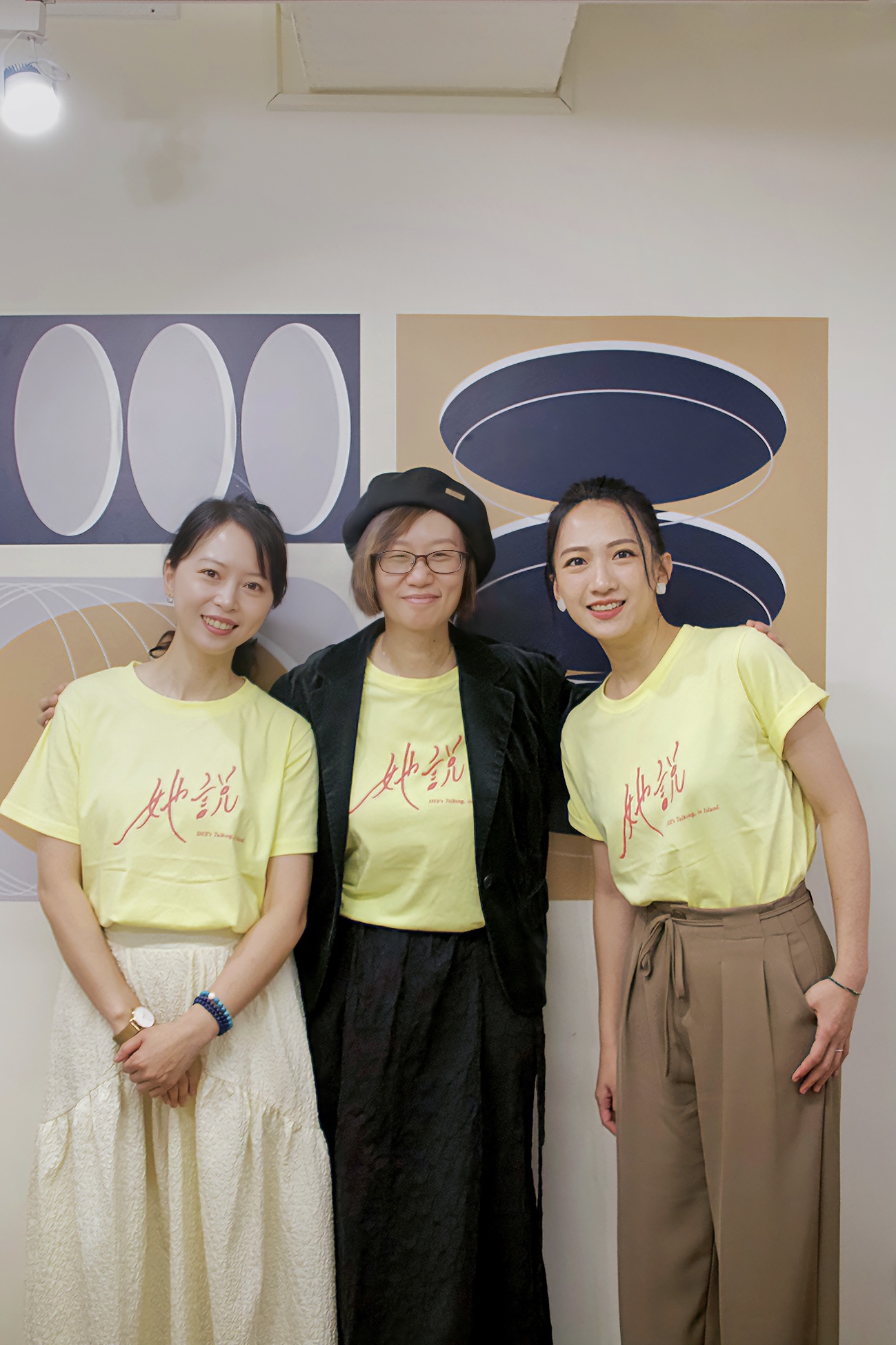 《她說》(左起)吳伊婷、導演王明霞、范宸菲。（圖／希望影視行銷提供）
