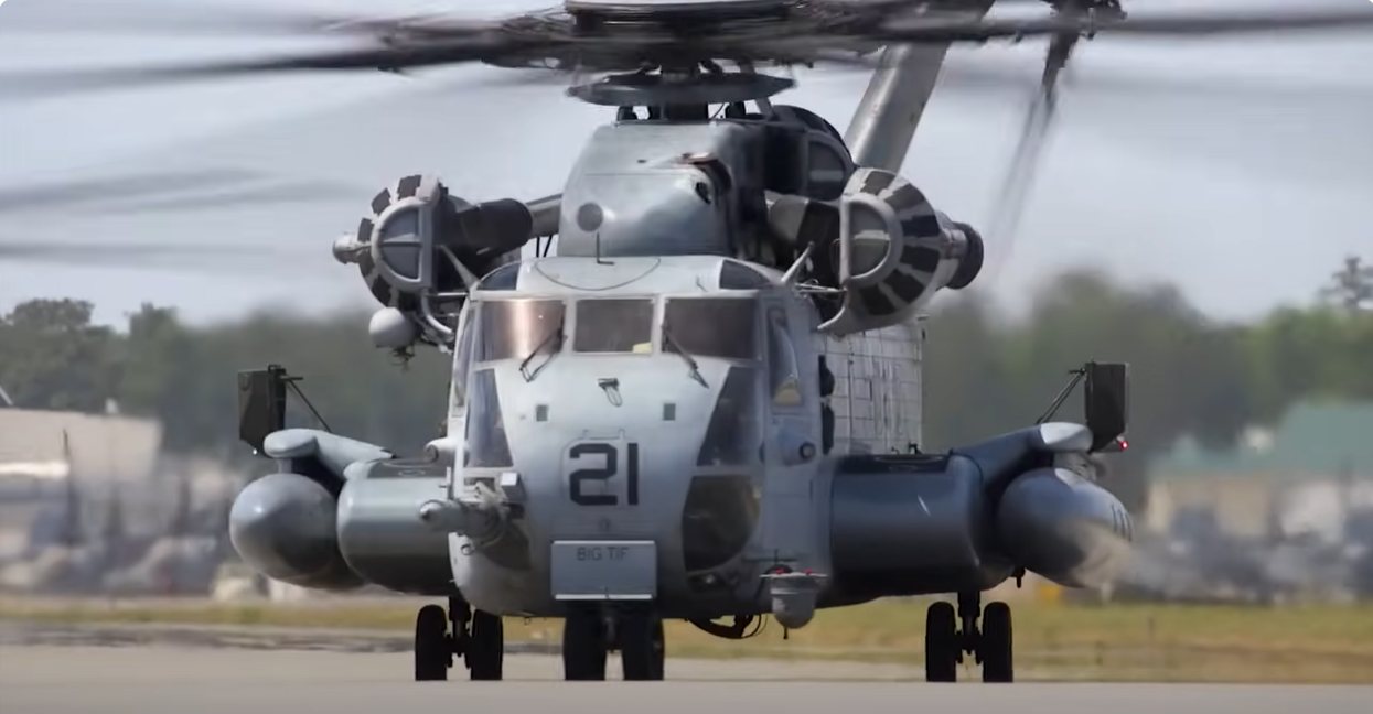 美軍「超級種馬」（Super Stallion）直升機。（圖／翻攝「US Military News」YT頻道）