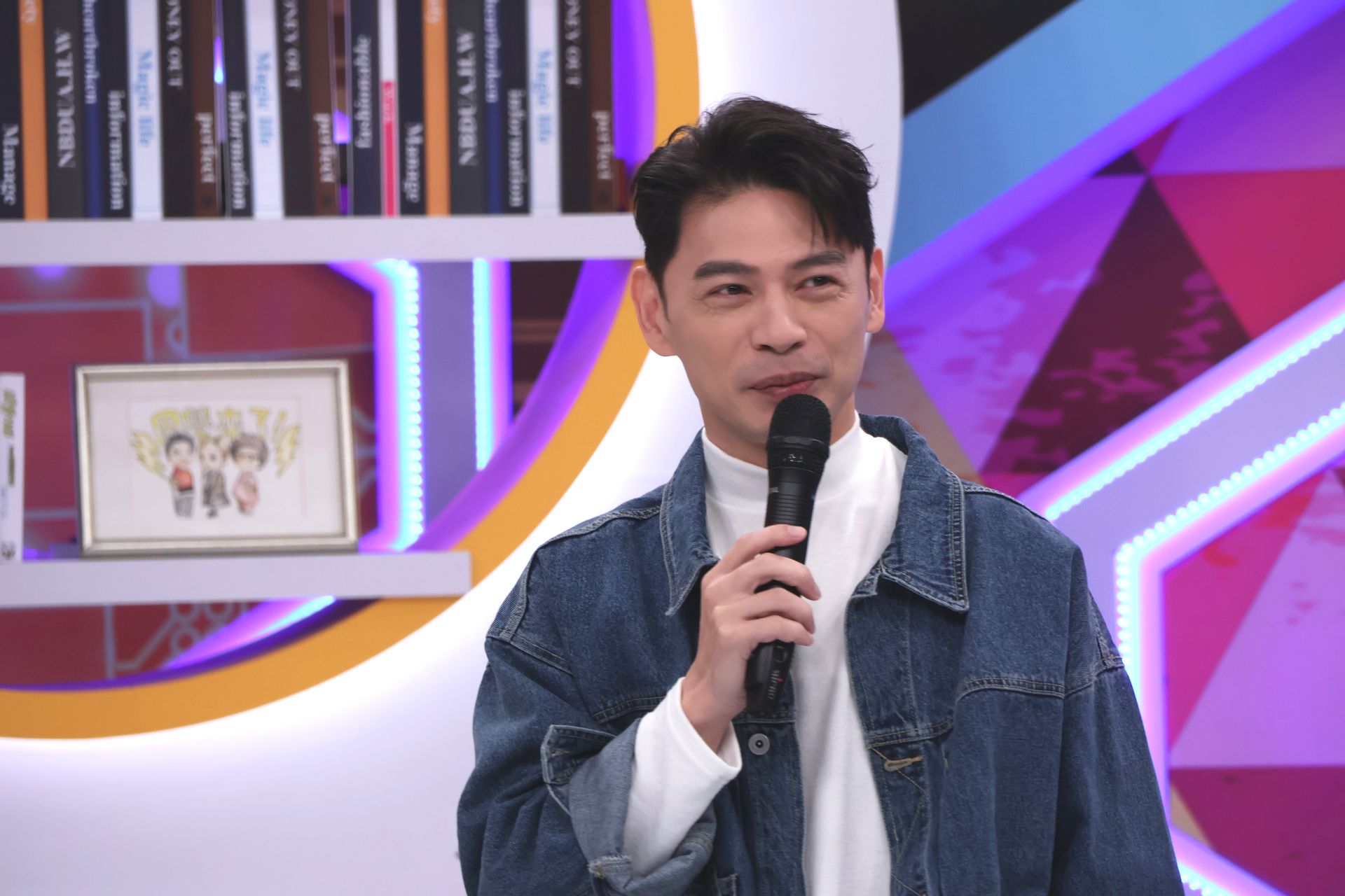 阿Ken被問「選安心亞還是安芝儇？」，脫口回應：「我選安芝儇」。（圖／中天綜合台提供）