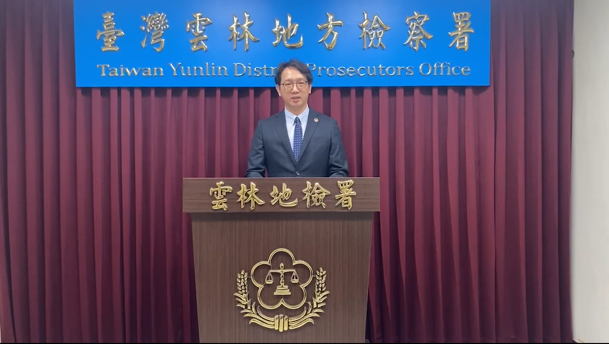 雲林地檢署主任檢察官朱啟仁16日說明案情。（圖／中天新聞）