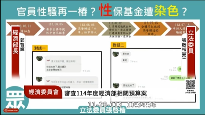 張啓楷20日質詢內容。（圖／中天新聞）