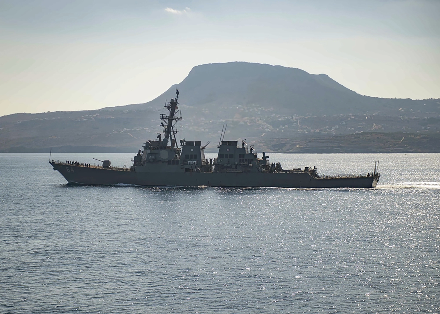 卡尼號飛彈驅逐艦。(圖/美聯社)