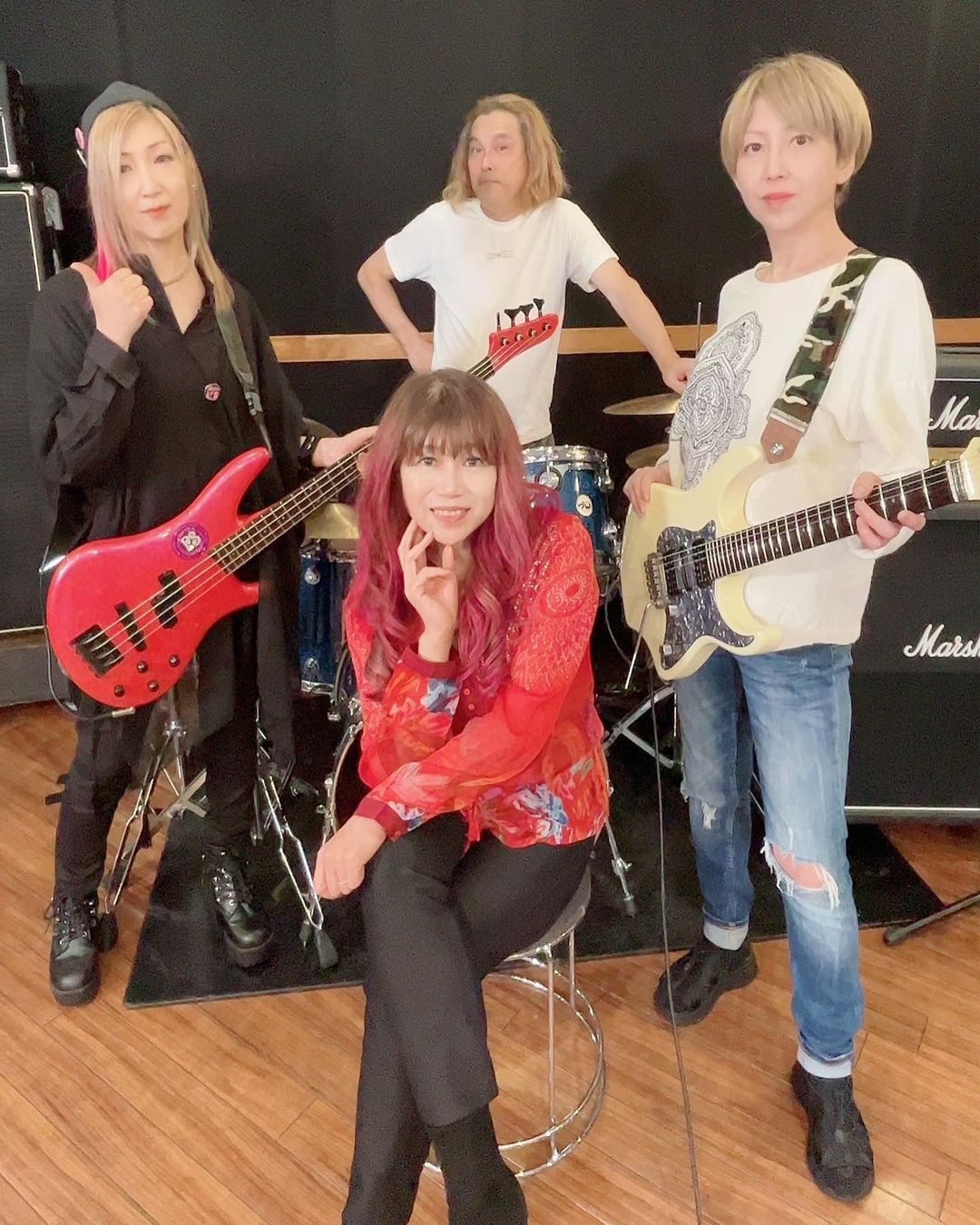 TAKA(右)在今年5月演出後受到激勵。（圖／翻攝自IG）