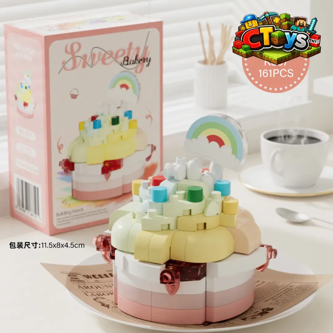 Mô Hình Lắp Ráp Bánh Kem Mini DIY - Đồ Chơi Xếp Hình Bánh Ngọt Decor Bàn Học Siêu Xinh Chữa Lành Tâm Hồn CTLG024 thumbnail 9