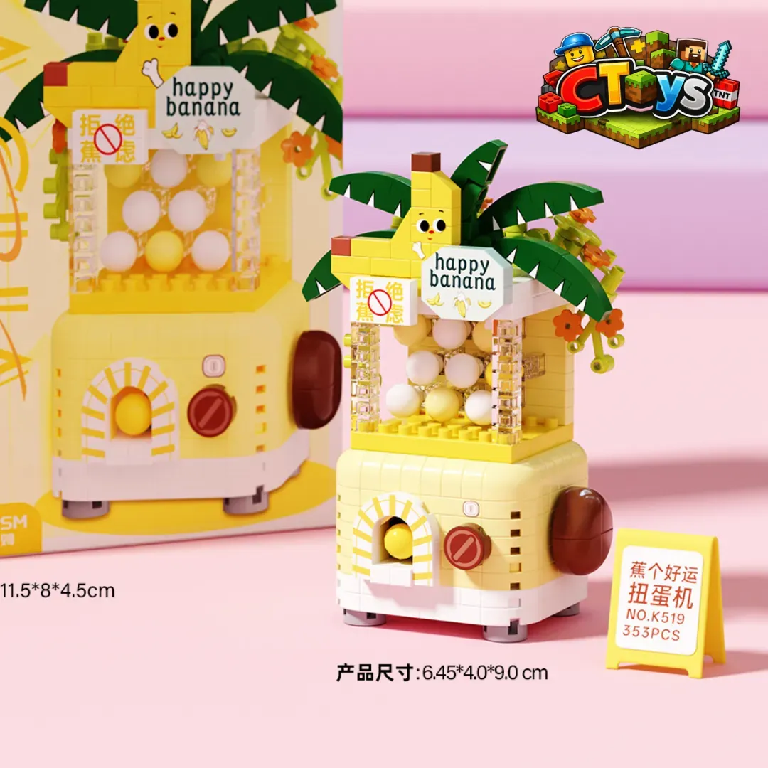 Mô Hình Lắp Ráp Máy Gacha Trái Cây - Đồ Chơi Xếp Hình Máy Quay Thưởng Mini DIY 6 Mẫu Siêu Cute CTLG026 thumbnail 7