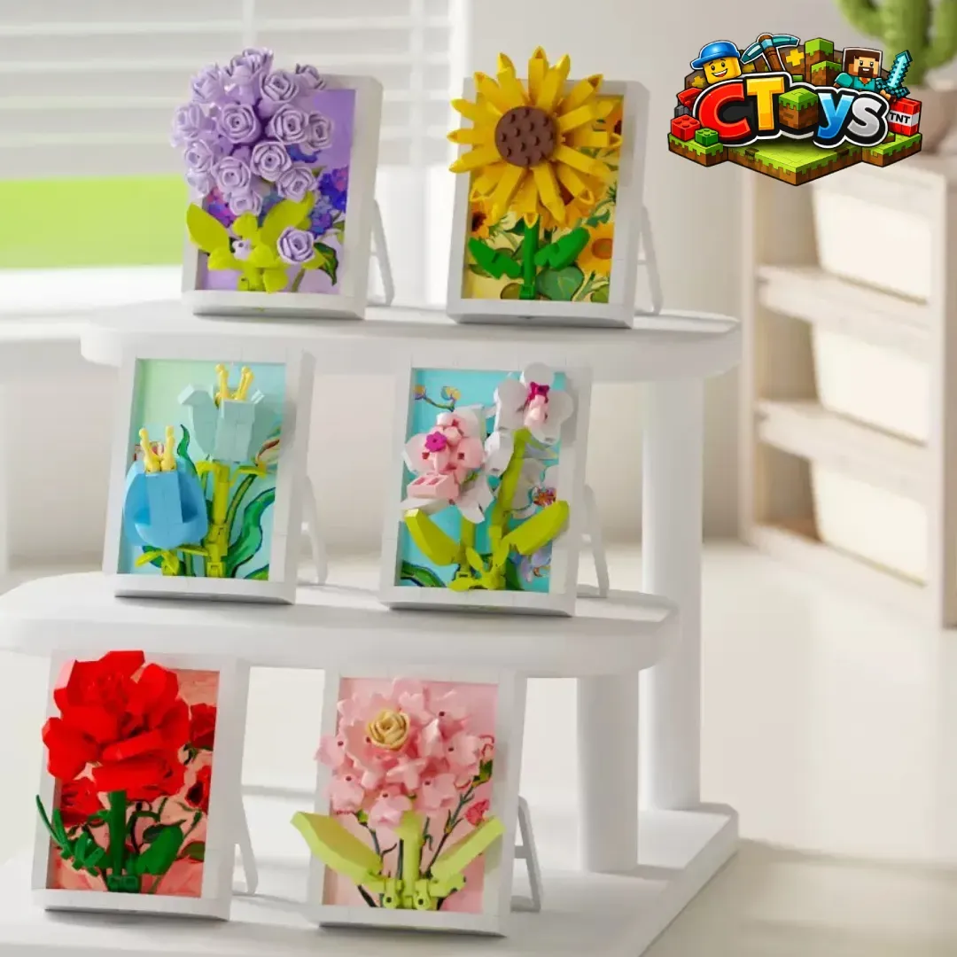 Mô Hình Lắp Ráp Tranh Hoa Nổi 3D - Đồ Chơi Xếp Hình Bức Tranh Nghệ Thuật Decor Bàn Học, Phòng Ngủ CTLG030