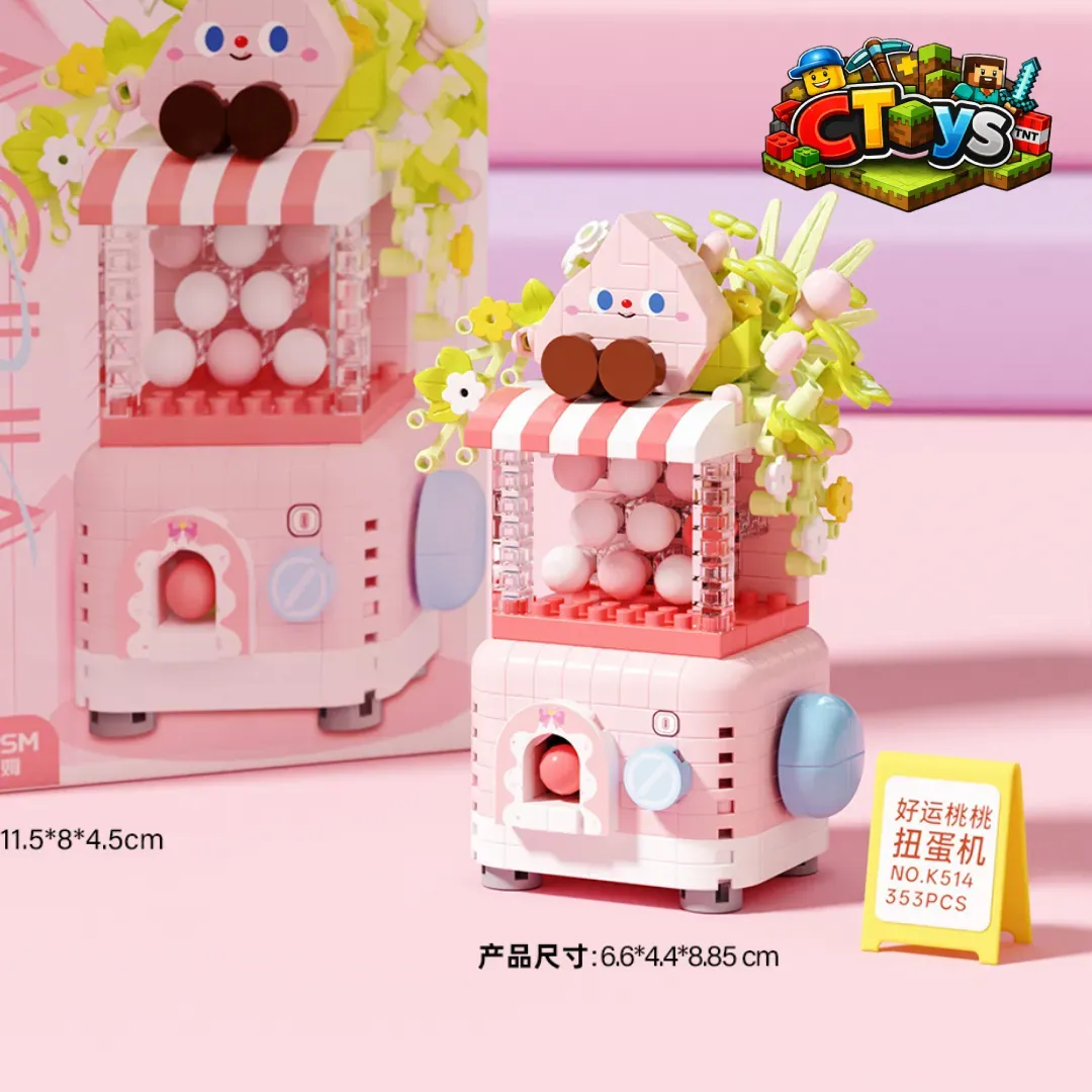 Mô Hình Lắp Ráp Máy Gacha Trái Cây - Đồ Chơi Xếp Hình Máy Quay Thưởng Mini DIY 6 Mẫu Siêu Cute CTLG026 thumbnail 2
