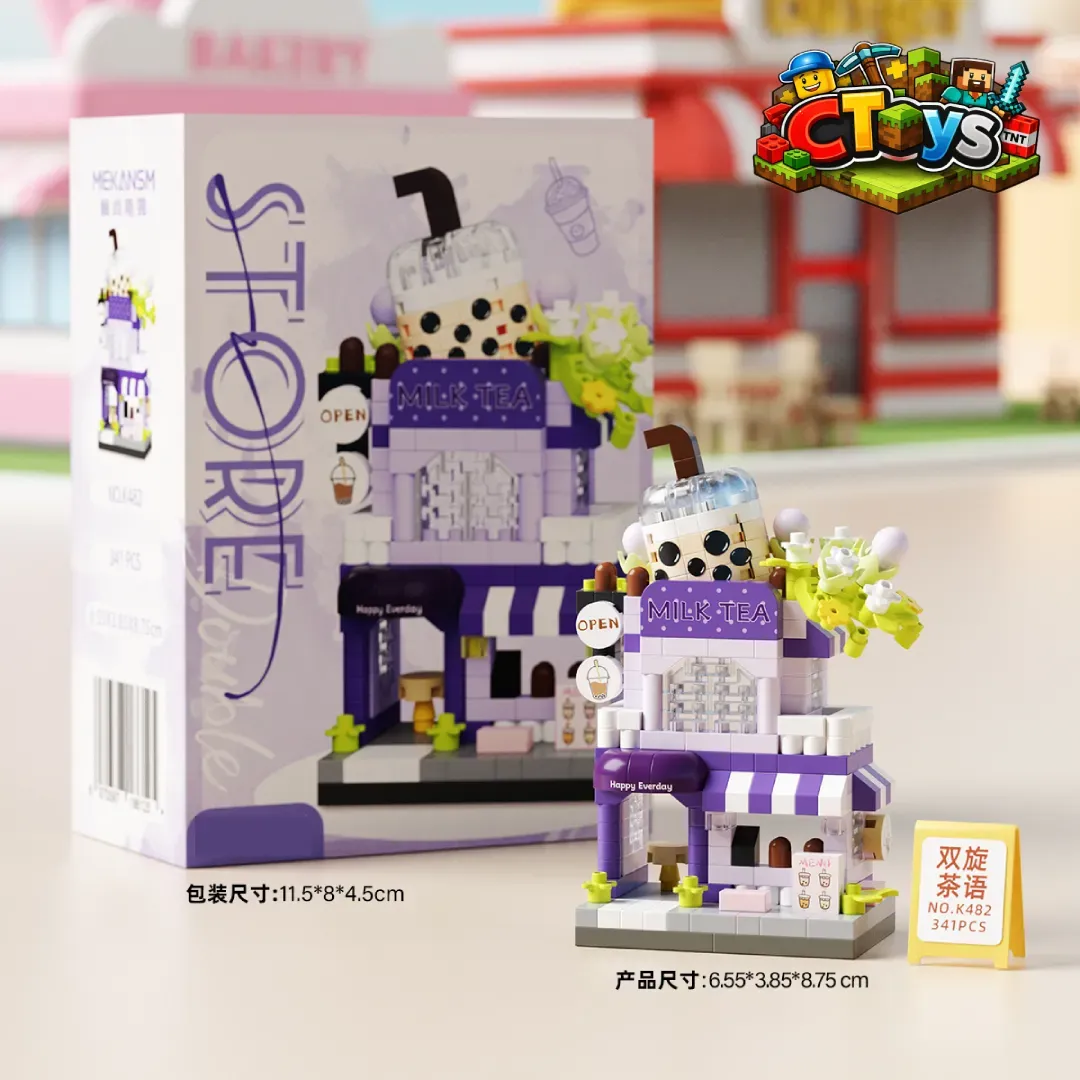 Mô Hình Lắp Ráp Cửa Hàng 2 Tầng Hiện Đại - Đồ Chơi Xếp Hình Kiến Trúc Thành Phố DIY Decor Bàn Học Siêu Chất CTLG017 thumbnail 8