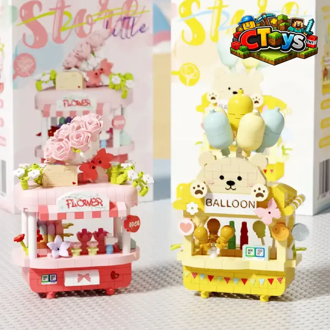 Mô Hình Lắp Ráp Tiệm Bánh Kẹo & Phố Ăn Uống Mini - Đồ Chơi Xếp Hình Cảnh Đường Phố DIY Decor Bàn Học Làm Quà Tặng CTLG006
