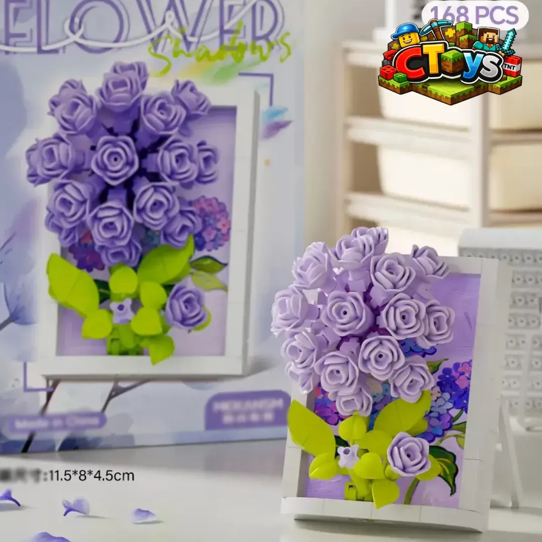 Mô Hình Lắp Ráp Tranh Hoa Nổi 3D - Đồ Chơi Xếp Hình Bức Tranh Nghệ Thuật Decor Bàn Học, Phòng Ngủ CTLG030